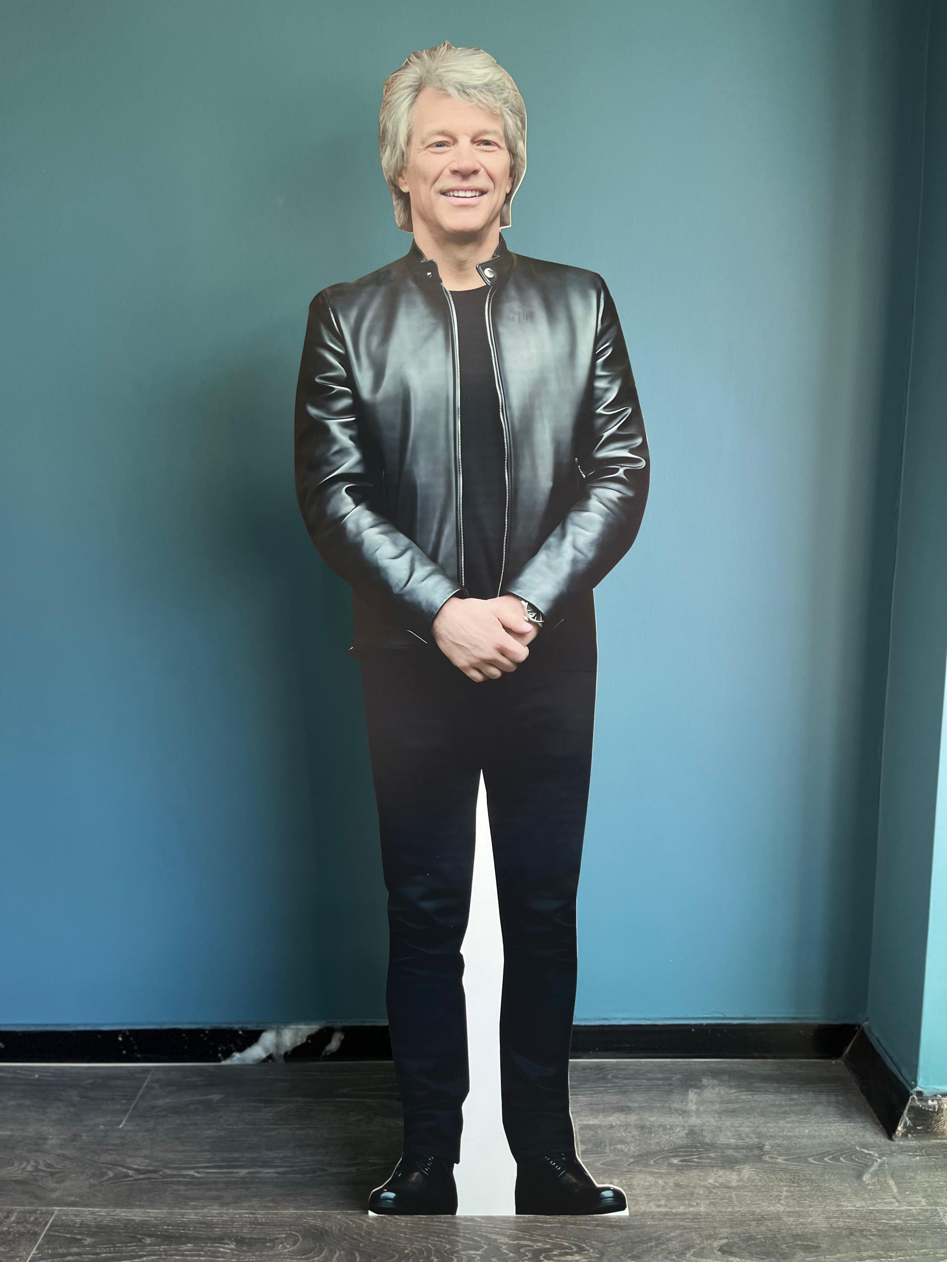 Jon Bon Jovi Cardboard Cutout Model Mockup Model Rock Star Lifesize Standee